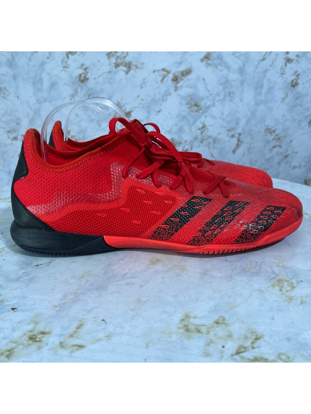 Adidas Predator Freak.3 Mens Size 11.5 Shoes Red Black Low Indoor Soccer Cleats